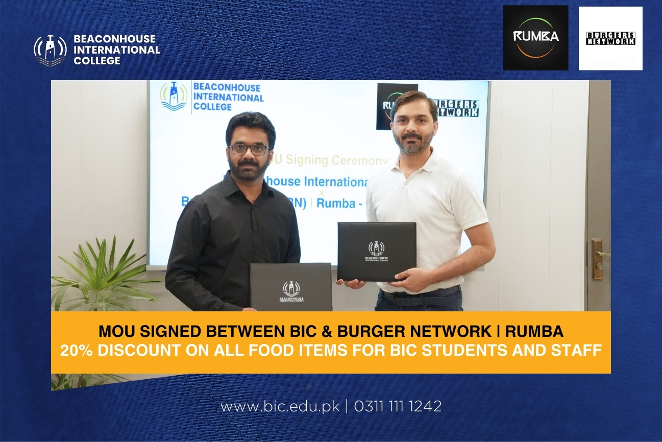 BIC Signed MoU with Burgers Network & Rumba to Offer 20% Discount for Students & Staff