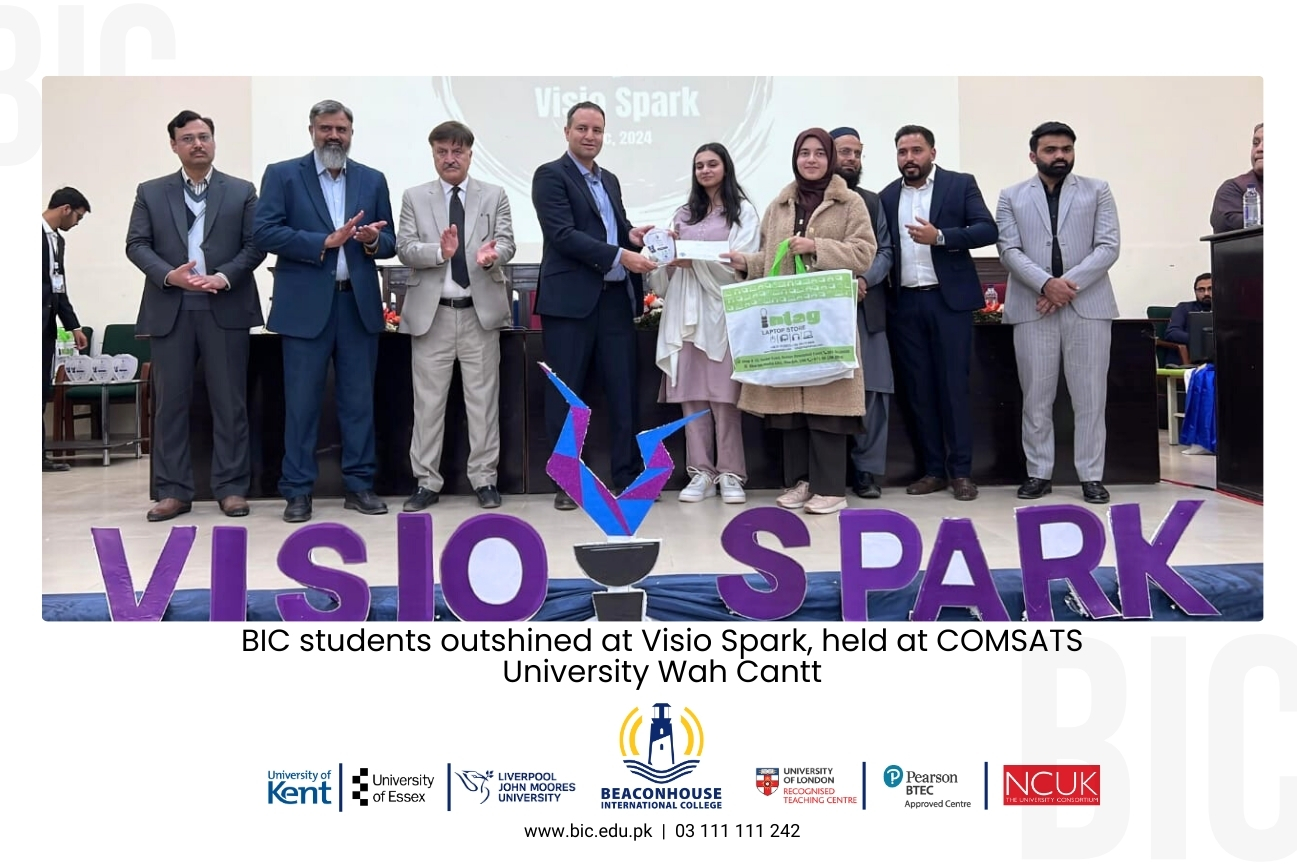 Deena Khan and Rubaisha Nadeem from the BSc (Hons) CS department triumphed at Visio Spark's Code Debugging Competition.