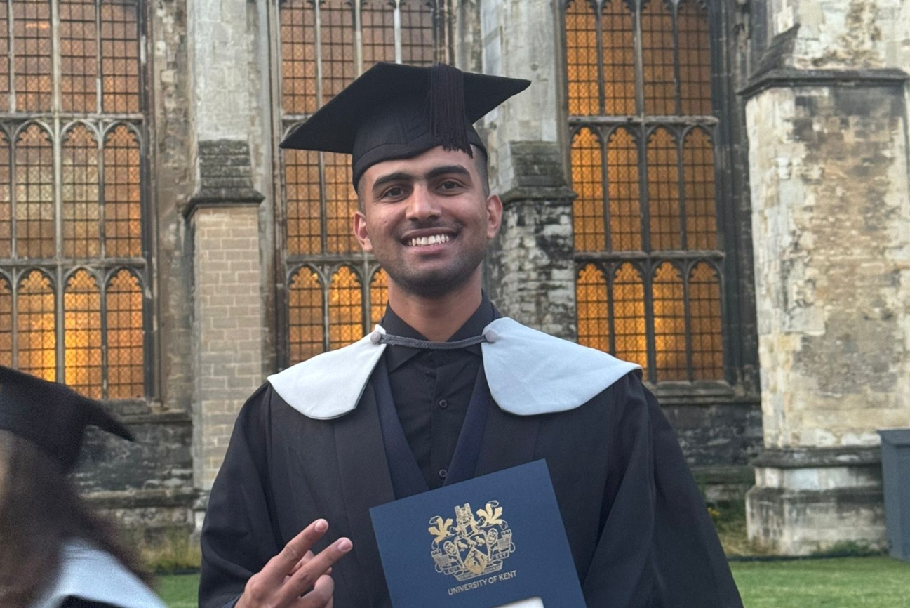 Our Kent Top-Up Graduate Shines at Convocation